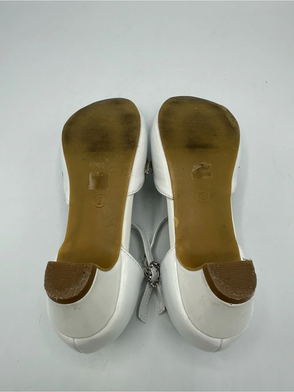 Angels New York Girls White First Communion, Flower Girl, Pageant Shoe Size 2